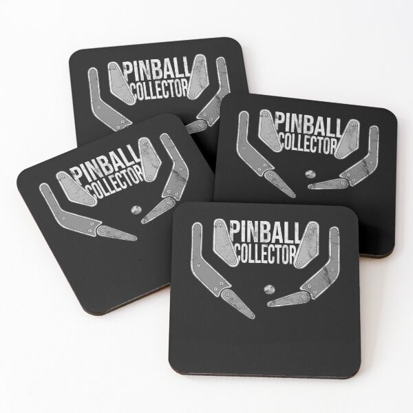 Item preview, Distressed Pinball Collector Text - B&W Pop Bumper - Vintage designed and sold by DeWinnes.