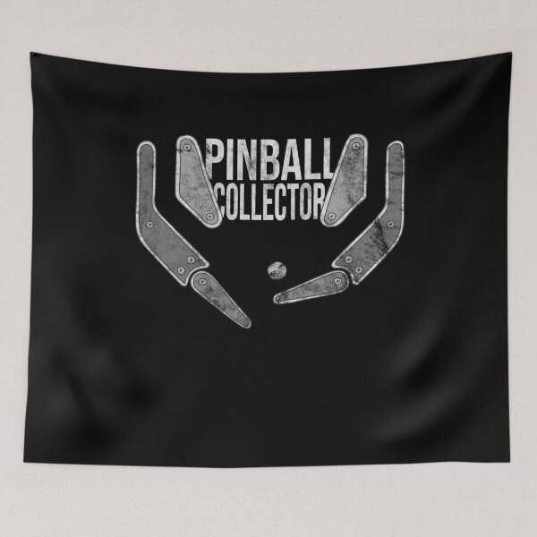 Item preview, Distressed Pinball Collector Text - B&W Pop Bumper - Vintage designed and sold by DeWinnes.
