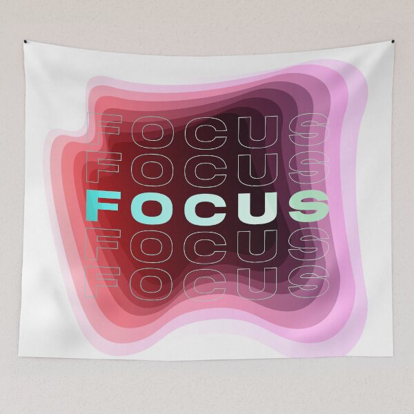 Item preview, Focus, inspirational gradient design designed and sold by ArtfulTat.