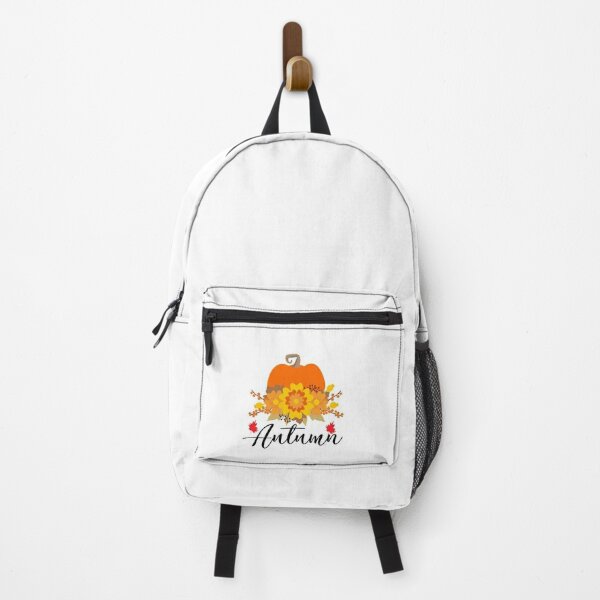 Autumn pumpkin: Funny Fall Design. Backpack