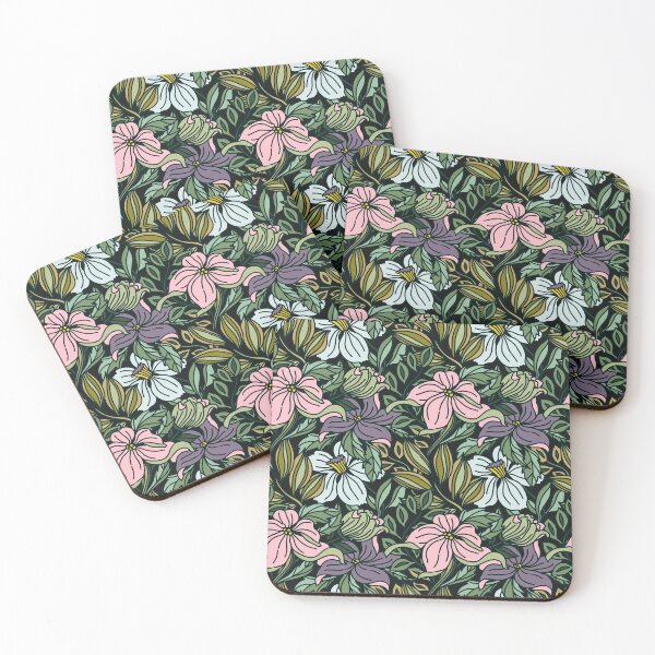 Item preview, Green And Pink Floral Print designed and sold by cgroenewald.