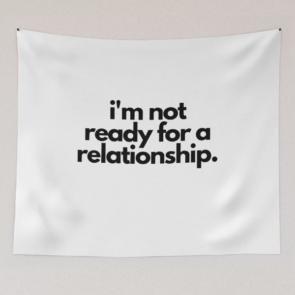 Item preview, White Lie Party Not Ready for a Relationship designed and sold by luchik-and-co.