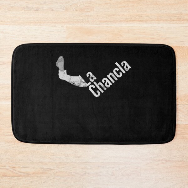 Item preview, Distressed La Chancla Text - B&W Spanish Shoe - Chancletas designed and sold by DeWinnes.