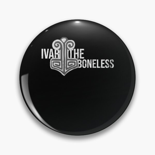 Item preview, Distressed Ivar the Boneless Text - B&W Norse Symbol designed and sold by DeWinnes.