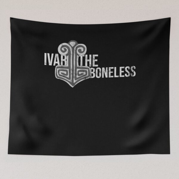 Item preview, Distressed Ivar the Boneless Text - B&W Norse Symbol designed and sold by DeWinnes.