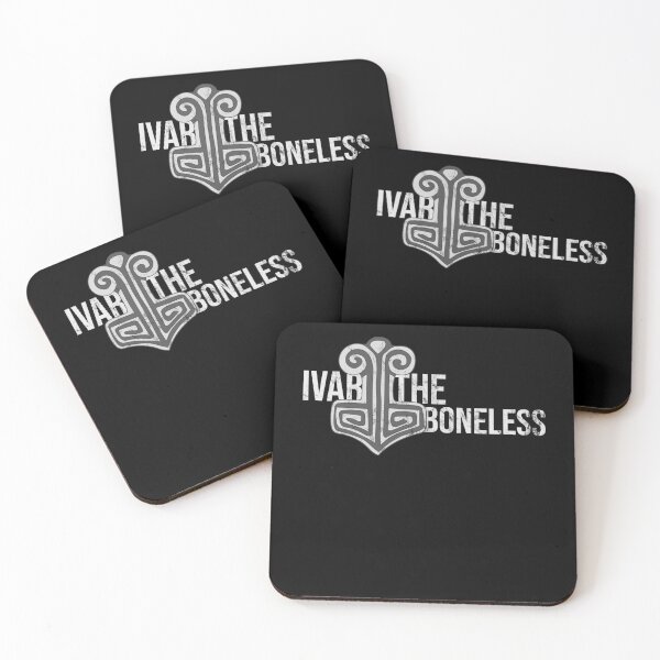 Item preview, Distressed Ivar the Boneless Text - B&W Norse Symbol designed and sold by DeWinnes.