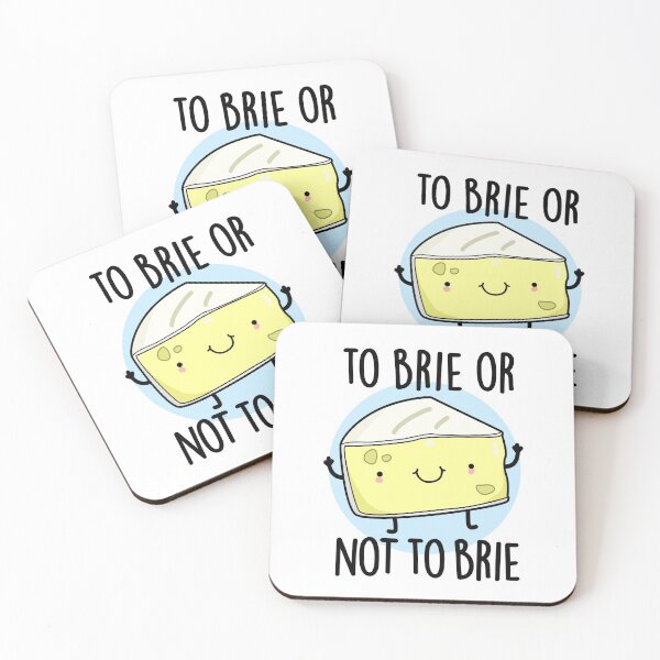 Item preview, To Brie Or Not To Brie Funny Cheese Puns  designed and sold by punnybone.