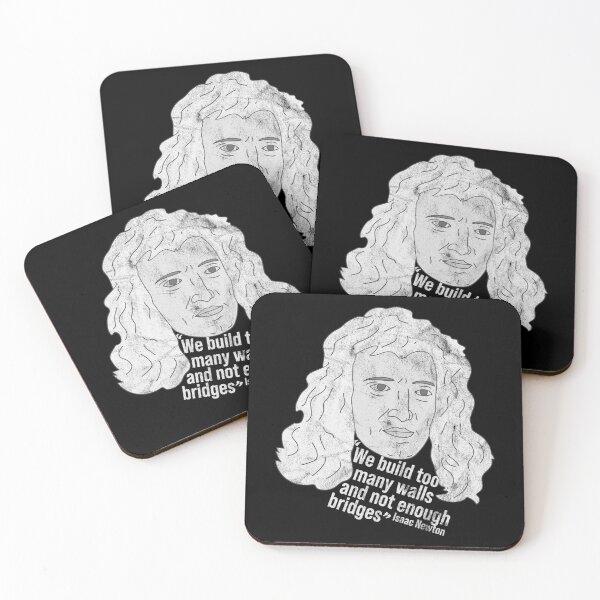 Item preview, Distressed Isaac Newton Quote - B&W Famous Scientist designed and sold by DeWinnes.