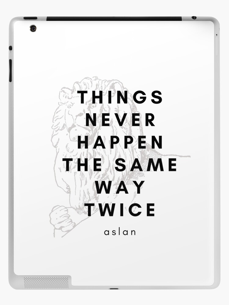 Aslan Narnia CS Lewis Quote | iPad Case & Skin