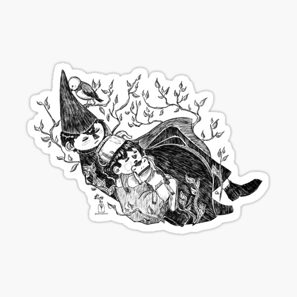 sleeping brothers green grass Sticker