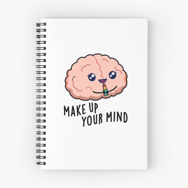 Item preview, Make Up Your Mind Funny Brain Puns  designed and sold by punnybone.