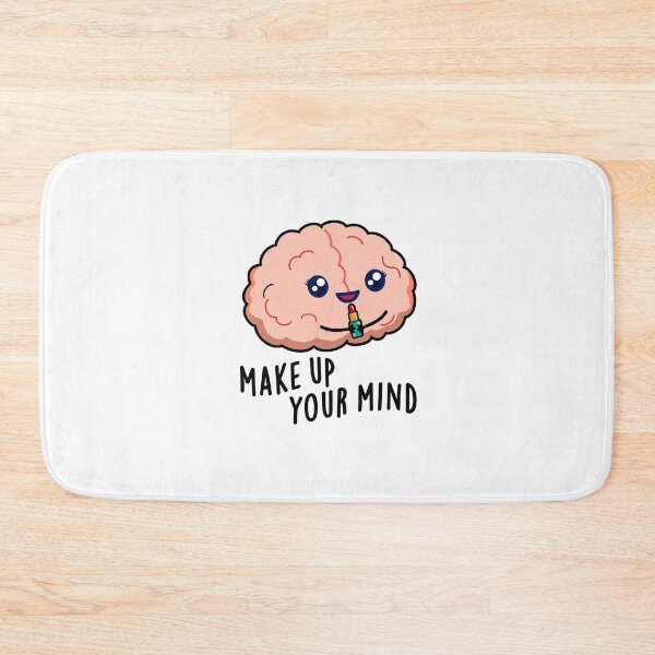 Item preview, Make Up Your Mind Funny Brain Puns  designed and sold by punnybone.