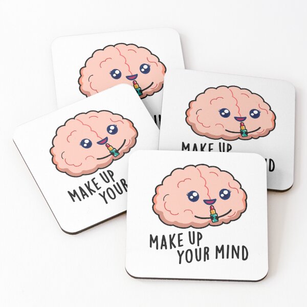 Item preview, Make Up Your Mind Funny Brain Puns  designed and sold by punnybone.