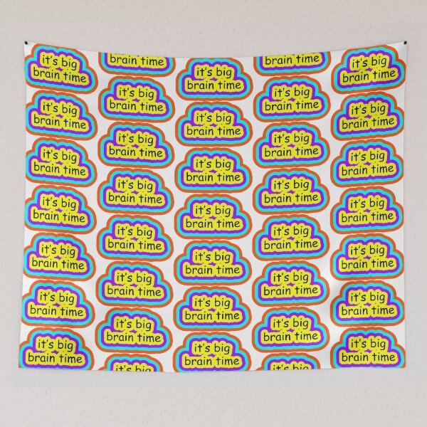 Item preview, it's big brain time meme  designed and sold by cnon626.