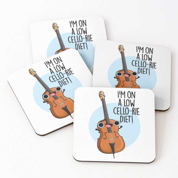 Item preview, I'm On A Low Cello-rie Diet Funny Cello Puns  designed and sold by punnybone.