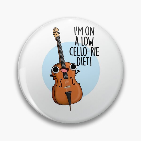 Item preview, I'm On A Low Cello-rie Diet Funny Cello Puns  designed and sold by punnybone.
