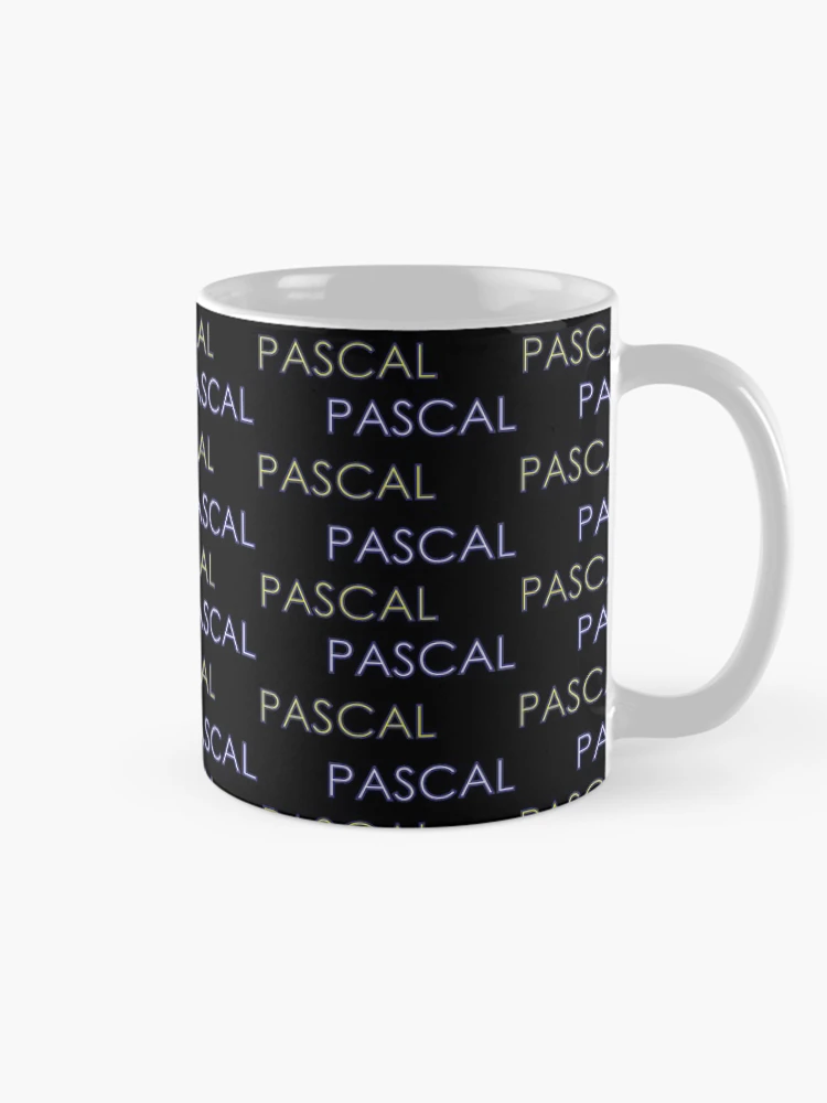 Thumbnail 3 of 6, Coffee Mug, Pascal programming - first programming language - black bg designed and sold by codingpotato.
