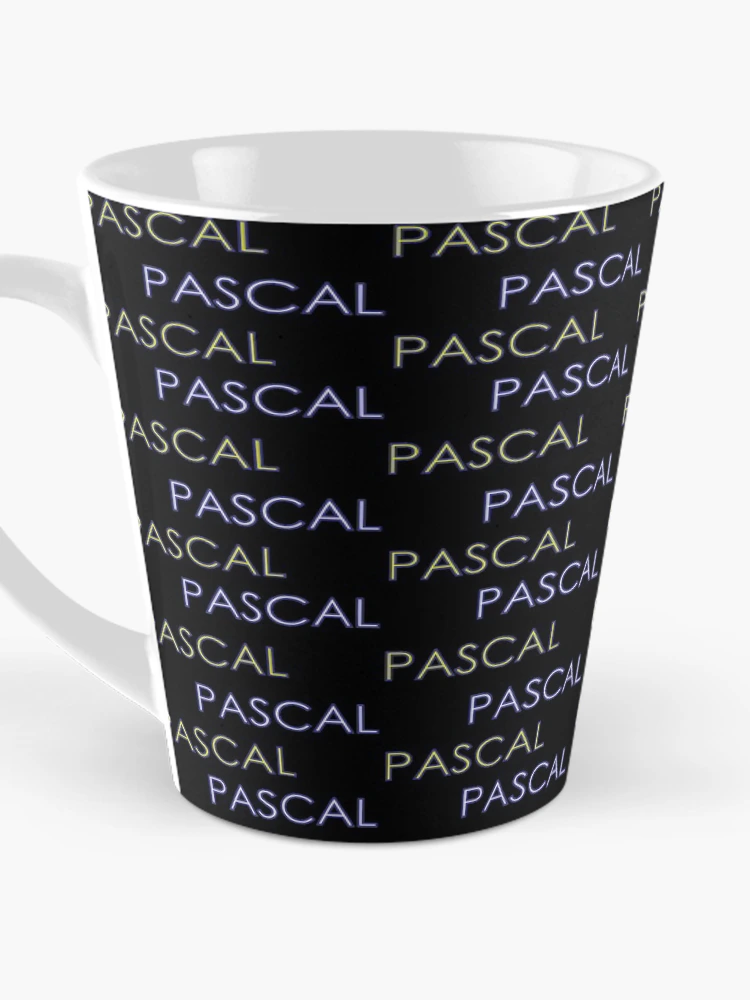 Thumbnail 3 of 4, Coffee Mug, Pascal programming - first programming language - black bg designed and sold by codingpotato.