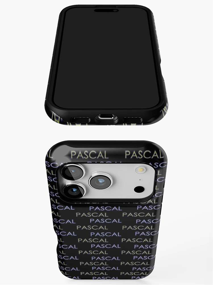 Thumbnail 3 of 4, iPhone Case, Pascal programming - first programming language - black bg designed and sold by codingpotato.