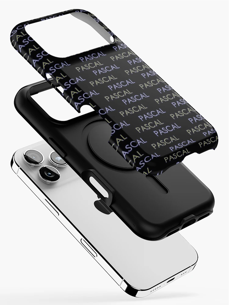 Thumbnail 2 of 4, iPhone Case, Pascal programming - first programming language - black bg designed and sold by codingpotato.