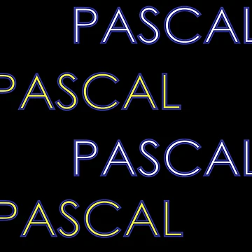 Artwork thumbnail, Pascal programming - first programming language - black bg by codingpotato