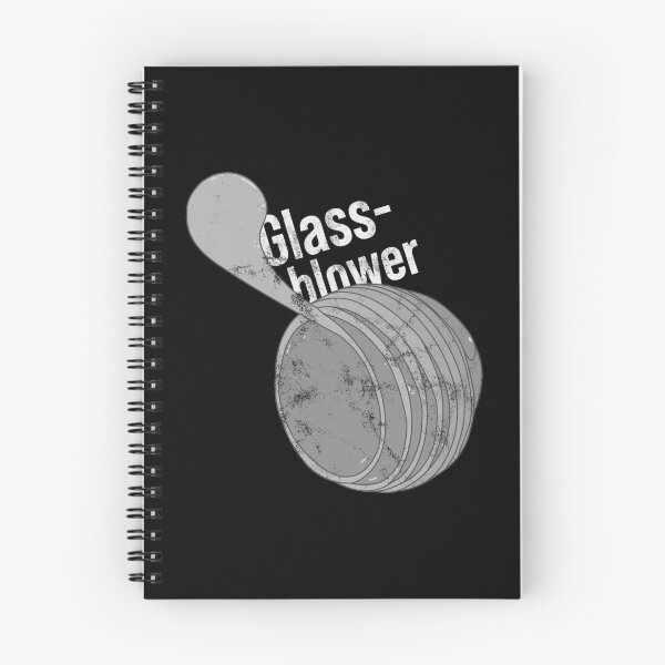 Item preview, Distressed Glassblower Text - B&W Molten Glass - Craftsmen designed and sold by DeWinnes.