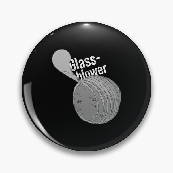 Item preview, Distressed Glassblower Text - B&W Molten Glass - Craftsmen designed and sold by DeWinnes.