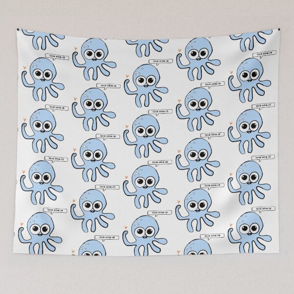 Item preview, Baby blue Octopus  designed and sold by earthtoaura.