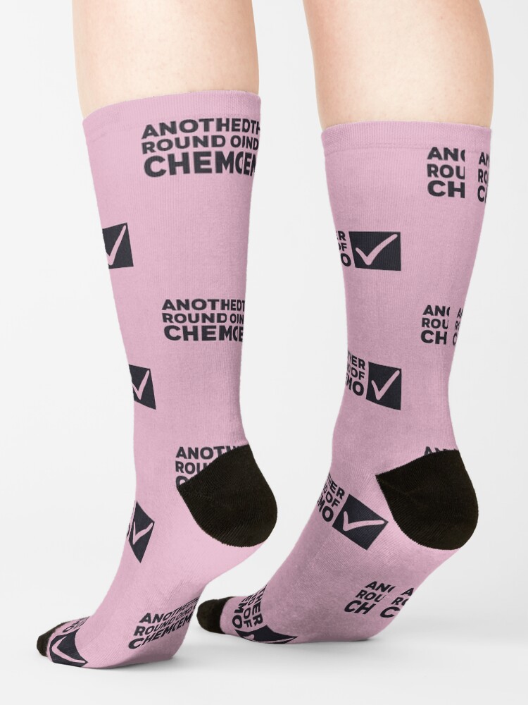 "Another Round of Chemo" Socks by choisanezine Redbubble