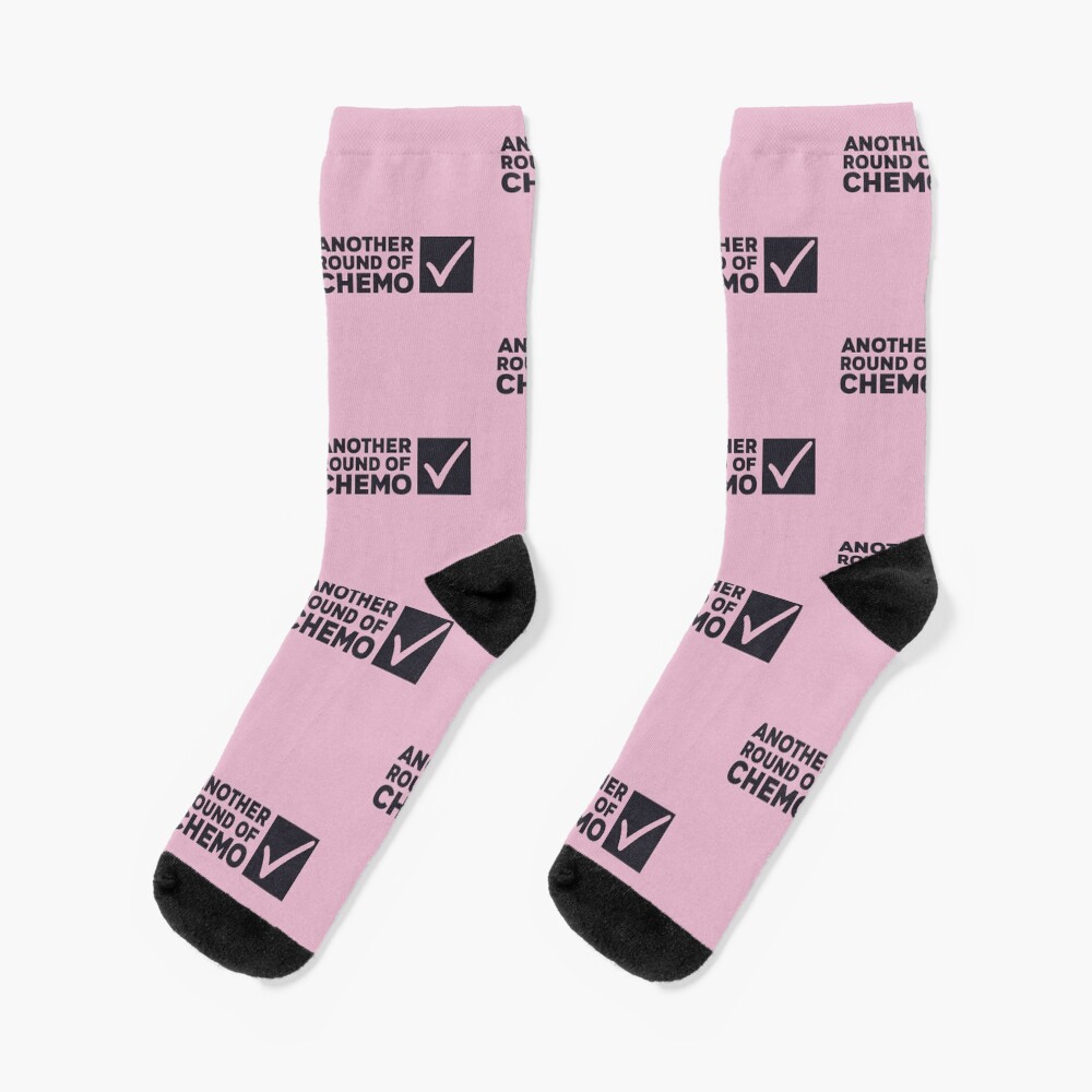 "Another Round of Chemo" Socks by choisanezine Redbubble