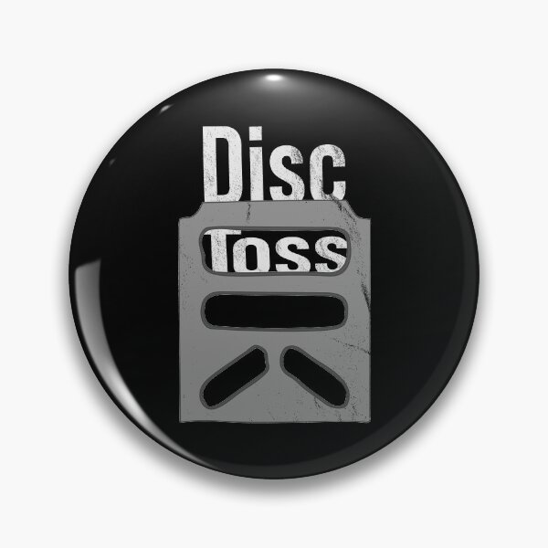 Item preview, Distressed Disc Toss Text - B&W Lawn - Outdoor Backyard designed and sold by DeWinnes.