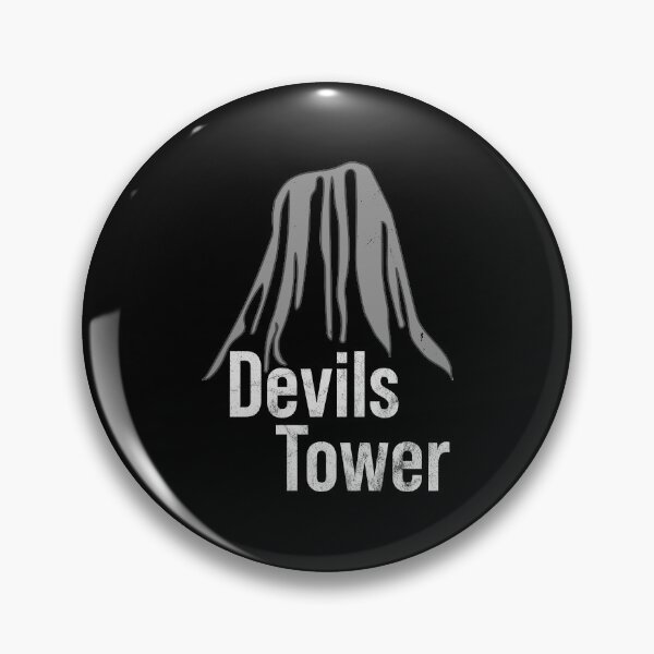 Item preview, Distressed Devils Tower Text - B&W Bloody Logo - Geological designed and sold by DeWinnes.