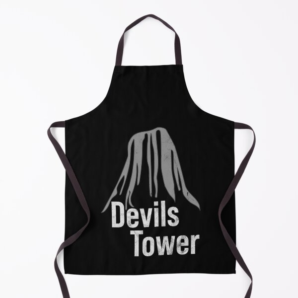 Item preview, Distressed Devils Tower Text - B&W Bloody Logo - Geological designed and sold by DeWinnes.
