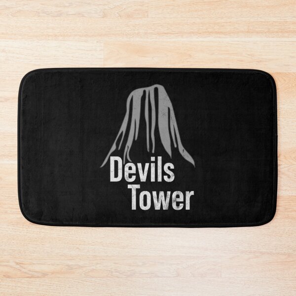 Item preview, Distressed Devils Tower Text - B&W Bloody Logo - Geological designed and sold by DeWinnes.
