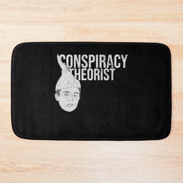 Item preview, Distressed Conspiracy Theorist Text - B&W Tin-Foil Hat Kid designed and sold by DeWinnes.