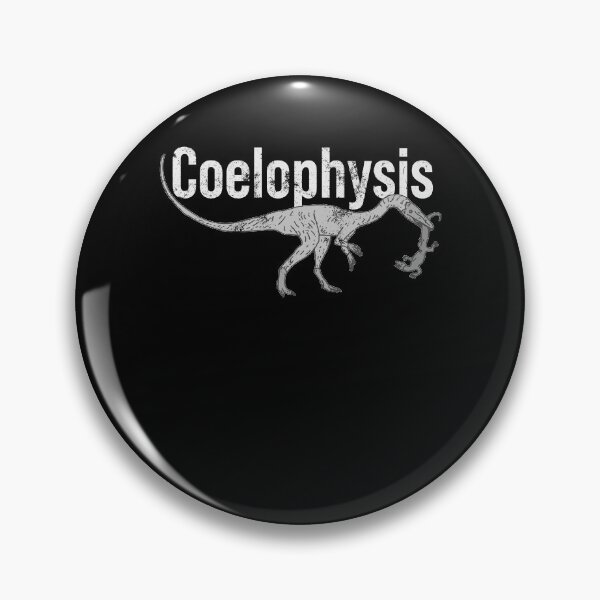 Item preview, Distressed Coelophysis Text - B&W Dino Species - Reptile designed and sold by DeWinnes.