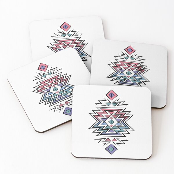 Item preview, Vintage Triangle Pattern Purple Green and Pink designed and sold by Jake Purcell.
