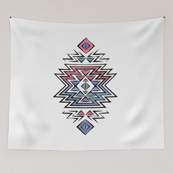 Item preview, Vintage Triangle Pattern Purple Green and Pink designed and sold by Jake Purcell.