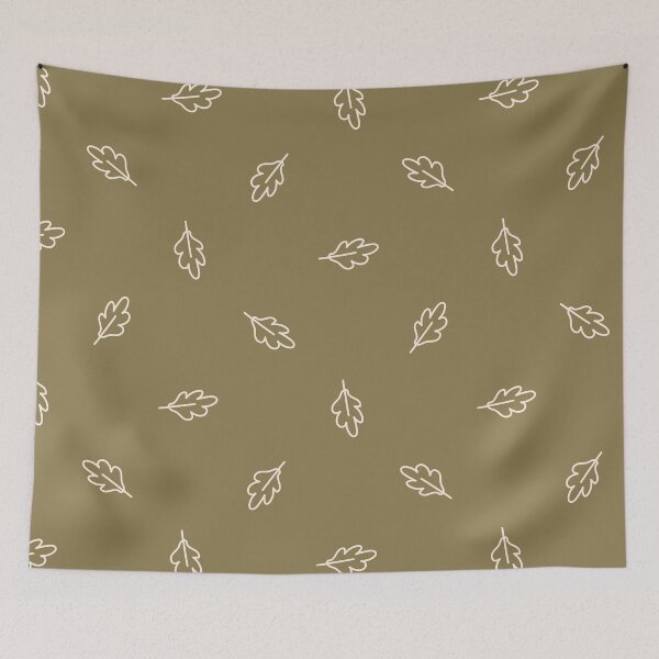 Item preview,  Seamless background single forest oak leaf gender neutral baby pattern. designed and sold by Limolida.