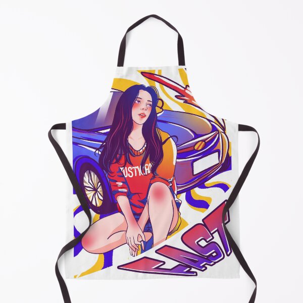 Item preview, Young female model modeling with a luxurious sports car. Wonderful illustration of girl posing. designed and sold by SSSTUDIOONE.