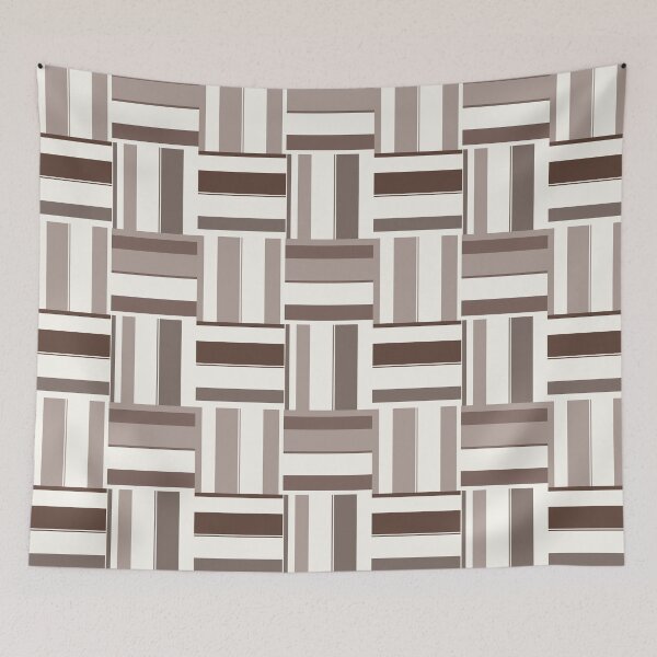 Item preview, Geometric Color Block Rectangles - Brown and Beige designed and sold by Cato99.