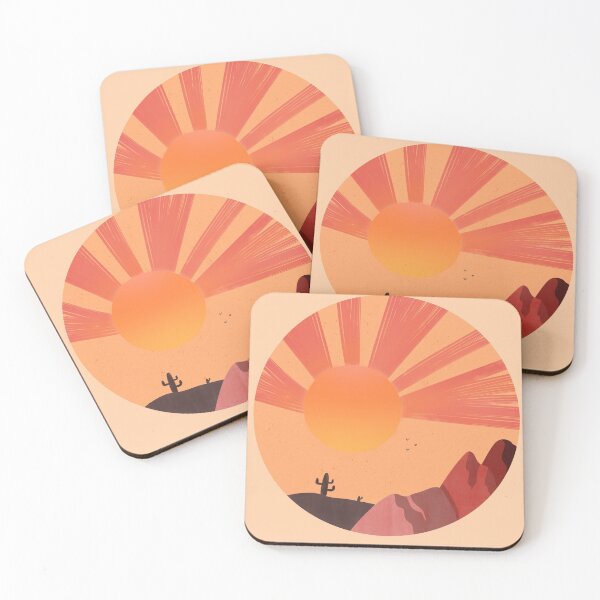 Item preview, Cactus in the desert sun designed and sold by CoffeePandaArt.