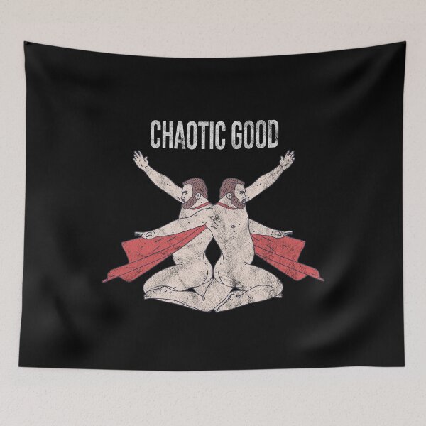 Item preview, Distressed Chaotic Good - Nude Superhero Symbol - Roleplay designed and sold by DeWinnes.
