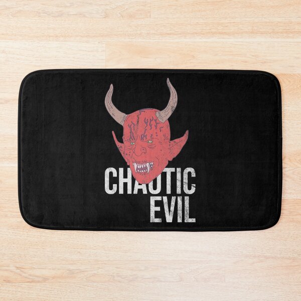 Item preview, Distressed Chaotic Evil - Devil Horns - Roleplaying - Big Text designed and sold by DeWinnes.