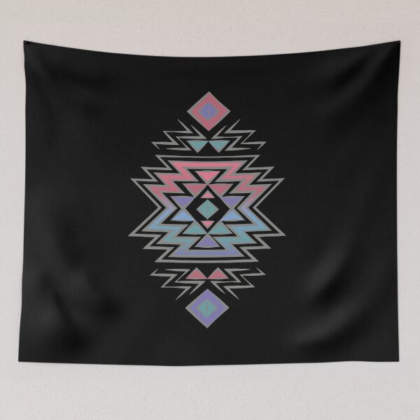 Item preview, Copy of Vintage Triangle Pattern Purple Green and Pink grey outline designed and sold by Jake Purcell.