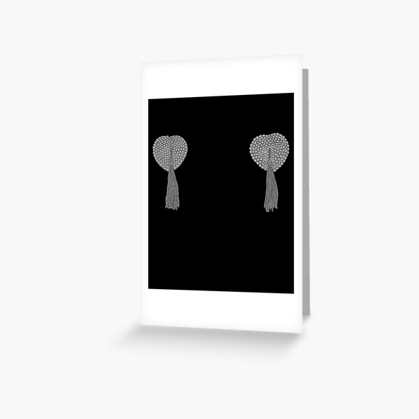 Item preview, Burlesque - B&W Nipple Tassels - Naughty Lingerie designed and sold by DeWinnes.