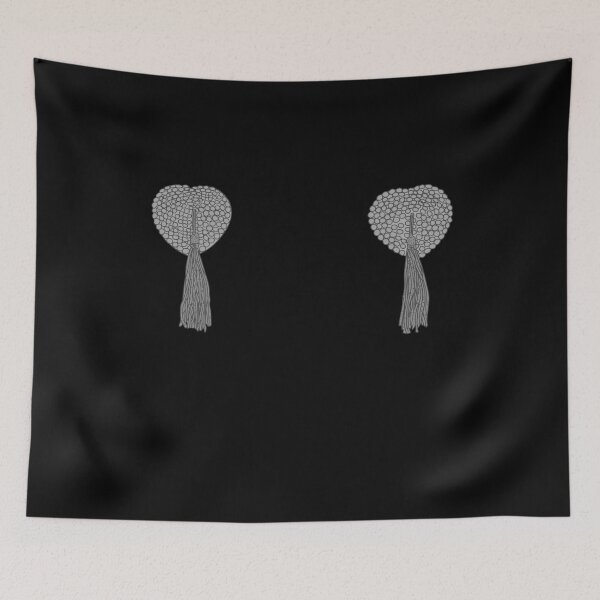 Item preview, Burlesque - B&W Nipple Tassels - Naughty Lingerie designed and sold by DeWinnes.