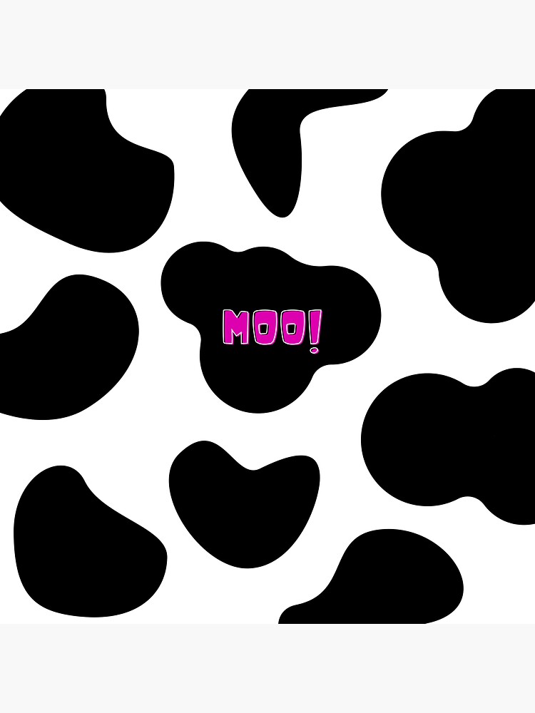 cow print moo! Sticker for Sale by gro0vydesigns