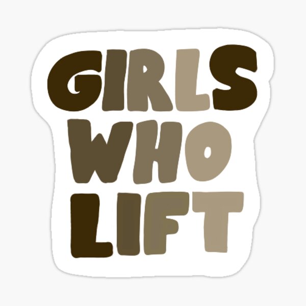 Item preview, girls who lift brown designed and sold by katie norton.