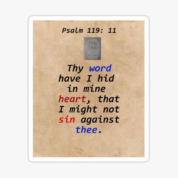Item preview, Psalm 119: 11 designed and sold by ErinTr.
